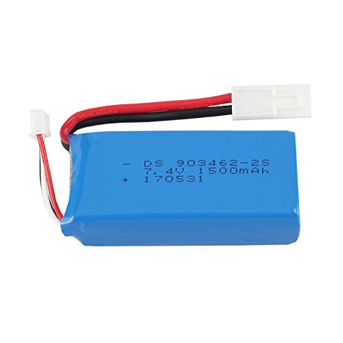 Qsmily 7.4V 1500mah Lipo Battery Spare Part for Feilun FT009 RC Racing Boat