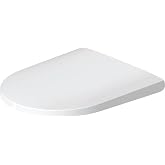 Duravit D-Neo Round Closed-Front Toilet Seat with Soft Close, White. Stainless Steel Hinges - 0021690000