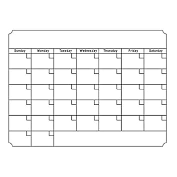 Pizarra de borrado en seco, tamaño A3, planificador mensual ...