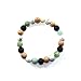 Mana Vibes Multi Colored Essential Oil Bracelet, Lava Rock Natural Rosewood White Howlite Amazonite 8mm