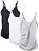 Caramel Cantina 3 Pack Women's Nursing Cami Built in Bra (S/Medium, Basics)