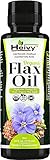 Heivy Organic Flax Oil (16 FL OZ), Flaxseed Oil Liquid, Cold Pressed Flaxseed Oil, Source of Vegetarian Omega-3 6 9, Flax Seed Oil Promotes Cardiovascular, Hexane Free,USDA.