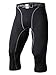 EU Men's Compression Capri Base Layer Tights X-Large Black