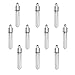 35x6mm clear glass botlle with screw cap , glass vial pendant perfume oil bottles charms -10pcs
