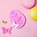 3 Pieces Butterfly Silicone Mold Gummy Candy Cake Baking Fondant Mold Pink Chocolate Mold Non-stick DIY Tool for Cake Decorating Polymer Clay