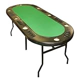  Rio Brands Folding Oval Poker Table   