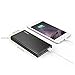 EasyAcc 2nd Gen 15000mAh Brilliant Power Bank (4.8A Smart Output) Portable External Battery Pack 3 USB Ports Travel Charger -Black and Gray