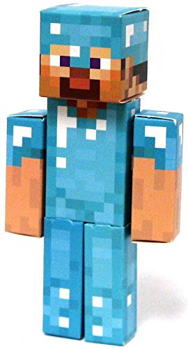 Papercraft Minecraft Steve Costumes - Jazwares Minecraft Diamond Steve Papercraft [Single