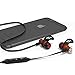 Symphonized NRG Bluetooth Wireless Wood in-Ear Noise-isolating Headphones, Earbuds, Earphones with Mic & Volume Control (Black)