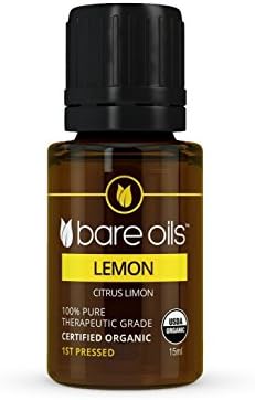 Certified Organic Lemon Essential - 15ml - Bare Oils