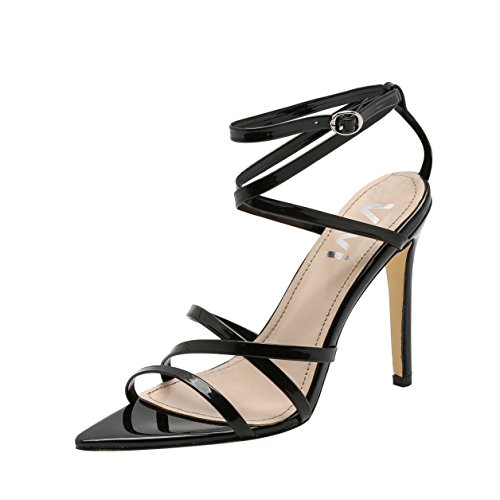 Vivi Fashion Block High Heel Pointed Toe Sandals Shoes for Women Size 8