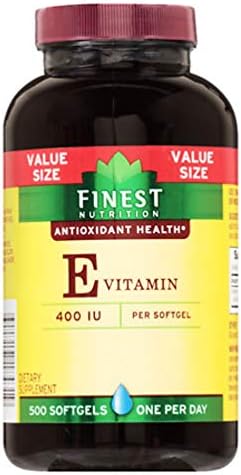 Finest Nutrition Vitamin E 400 IU 500 Softgels