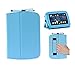 i-UniK Leapfrog Epic & Leapfrog Epic Academy Edition Case Custom Folio Kickstand Hand Strap Tablet case for Leapfrog Epic Tablet Bonus Stylus (Light Blue)