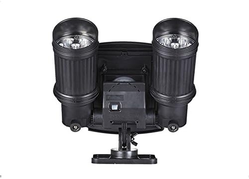 Hansuo Solar Lights Motion Sensor Outdoor,Upgraded Double Spotlights,14 LED Solar Powered,Dual head 360° Security Light for Patio Porch Deck Yard Garden Garage Driveway Outsides Wall