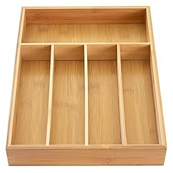 Totally Bamboo Flatware and Utensil Drawer Organizer