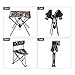 REDCAMP 5-Pack Tripod Hunting Chairs Set for Blinds, Portable Folding Hunting Stool with Back, Camo Fishing Chair Set for Camping Hiking