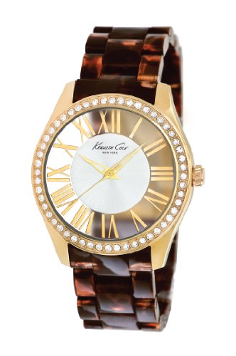 Kenneth Cole New York Men's 'Classic' Quartz Stainless Steel and Plastic Dress Watch, Color:Brown (Model: KC4861)