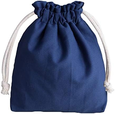 jingyuu Mini Gift Bag Jewellery Pouch Cotton Drawstring Bag Double Layer Small Kit Gift Pouch Bag Lightweight Mini Candy Bag Portable Coin Bag for Wedding/Party/Birthday/DIY Craft 1 PCS 17.5cm*20cm