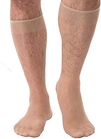Percy Perry Men's Sexy See Through Tight Night Stretchy Clubwear Stockings 3 Pairs-Pack