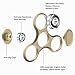 easyDecor EDC Tri Fidget Spinner Hand Toy Stress Reducer Focus Toy Relieves Anxiety And Boredom Guarantee 3 min + Spin Time (Gold)