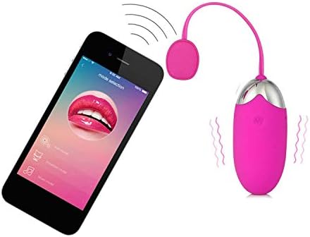 WQNFJ Tshirt Bluetooth USB Rechargeable Wireless App Remote Control Jump Egg Víbrátórs Silicone Vibrating Egg Víbrátór Sexsb Toys for Woman A3,with box