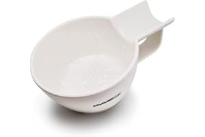 The Goodfellas' smile, Shave & Lather Bowl – Durable Impact‑Resistan Resin, Built‑In Brush Rest, 4.9″ Diameter – Perfect for Traditional Wet Shaving (White)”