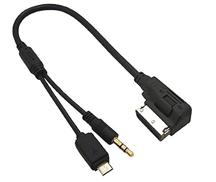 In Car Ami 35mm Aux Micro Usb Charge Adapter Cable For Android Phone Samsung Nokia For Mercedes Benz S300l S350l Ml350