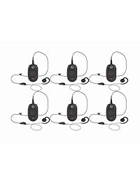 6 Motorola CLP1010 Radio Walkie Talkies de dos vías con auriculares PTT