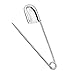 Set of 10 Giant Safety Pins, Tool Gadget Large Stainless Steel Safety Pins for Heavy Duty Laundry