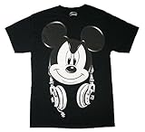 Mickey Mouse Headphones Men's Graphic T Shirt