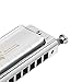 Eastar Chromatic Harmonica Captain Limited Edition Key of C 10 Hole 40 Tone for Professional Players Beginners Adults Students Kids Stainless Steel with Hard Case & Cleaning Cloth