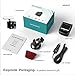 Dash Cam Full HD 1080P Car DVR with WiFi and 6-Lane 170° Wide Angle Lens, Dual Channel Dashboard Camera Recorder with Rear Camera WDR, Loop Recording, G-Sensor Include 16GB Memory Card