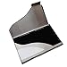 DSYJ Black PU Leather and Stainless Steel Business Name Card Case Holder