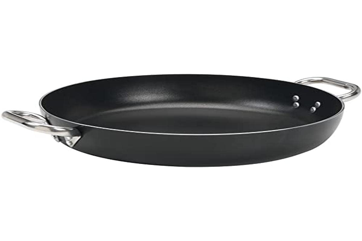Pentole Agnelli Aluminium Black 3 Mm. Crystal Omelette Pan With 1 Handle, Diameter 36 Cm.