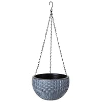 Sunny-Aha Air Flowerpot Hanging Baskets Decoration Art Wall Mounted Flower Pot,Light Grey