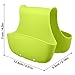 2 Pack Sponge Holder for Double-Sink, FineGood Saddle Caddy Brush Soap Organizer Storage Kitchen Bathroom Plastic Basket - Blue, Green