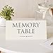 ANGEL & DOVE Set of 2 Funeral Memory Table Signs - Matches our Ivory Memory Books for Memorial, Celebration of Life