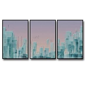 3 Piece Framed Canvas Wall Art for Living Room, Bedroom Nordic Style Canvas Prints for Modern Home Decoration Ready to Hang - 16"x24"x3 Panels