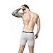 Mens Stretchable Seamless Boxer Briefs Stretchable Underwear (US Medium, Black) , Color Balck , Medium