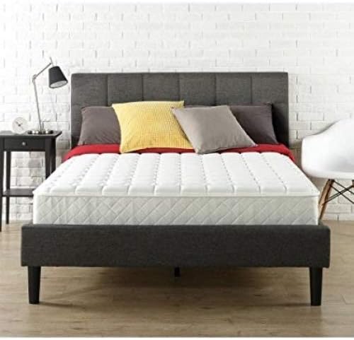Slumber 1 - 8'' No Flip Fire Resistant Flame Retardant Firm Comfortable Convenient Durable Revolutionary Rebound Technology Innerspring Mattress-In-a-Box, Queen