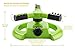 Lawn Sprinkler - FREE 2 Way Hose Splitter - Best 3 Arm Lightweight Garden Sprinklers- Covers 1000sq Ft - Fully Assembled Instructions Included – Water Sprinkler Gift for Gardeners by The Garden Shed