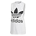 adidas Women's Trefoil Tank Top, White/Black, S