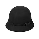 FUNOC Fashion New Women Vintage Wool Round Cloche Cap