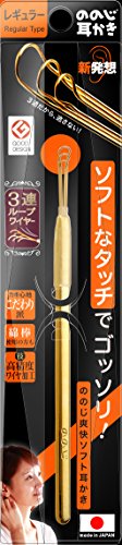 ののじ 日本製 爽快ソフト ループワイヤー 耳かき イエロー商品画像