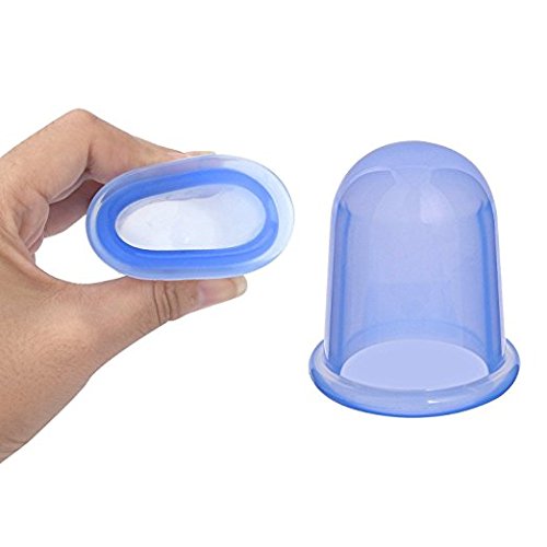 Anti Cellulite Cup Silicone Cupping Therapy Set Body Massage Cups Include 1 x Medium Body Cup, 1 x Large Body Cup