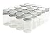 Shxstore Mini Glass Bottles with Aluminum Caps 7ml for Message Bottle Jewelry Accessories 0.24 Ounce Jars Small Bottle, Pack of 20