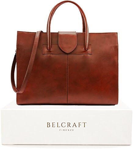 Garda Leather Bag For Women, Italian Handicraft with Style and Elegance, Cross Body, Shoulder Handbag, Tote, Documents Briefcase Laptop Messenger Bag - Including Special Box