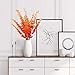 LUCKY SNAIL 4 Pcs Artificial Flowers, Artificial Eucalyptus Leaves 29.5 Inches Long Fake Flowers for Wedding Bouquet Party Home Office Craft Christmas Decorations(Orange)