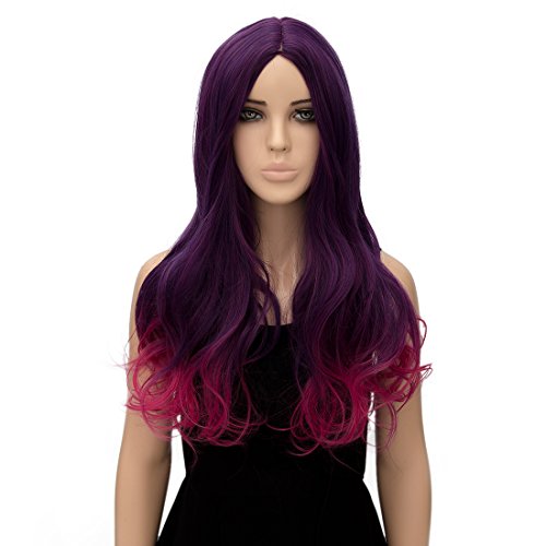 Alacos Fashion Curly Wavy Synthetic Christmas Costumes Party Wigs for Men And Women +Wig Cap