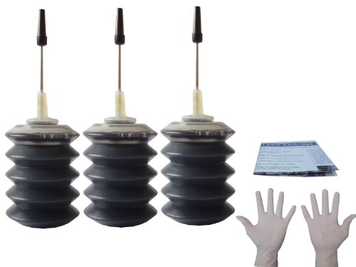 1 X 3x30ml Black refill ink for HP 61 61XL cartridge Deskjet 1050 2050 3050 1000 3000 by Dinsink